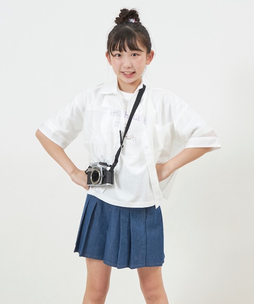 trois lapins kp（トロワラパンケーピー）の「プリーツショートパンツ(140～160)（その他パンツ・キッズ・サックスブルー/ブルー・140cm/150cm/160cm）」の20枚目の写真