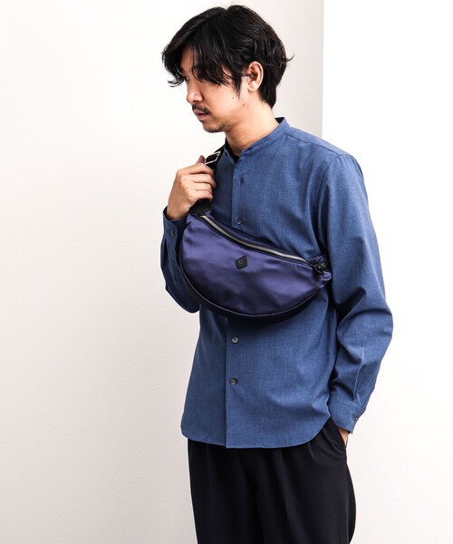 CLEDRAN(クレドラン)の「【CLEDRAN/クレドラン】別注ラウンドボディバッグ(ショルダーバッグ・メンズ・ブラック/ネイビー・FREE)」の15枚目の写真