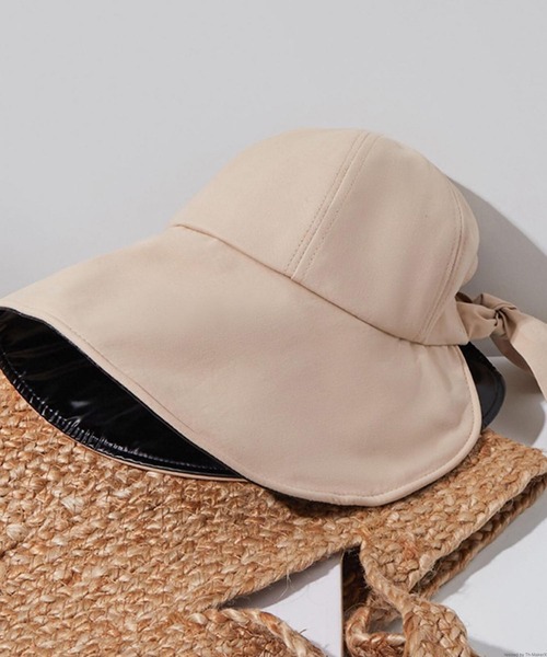 TONE SELECT GOODS（トーンセレクトグッズ）の「pur chouchou/バックリボン サンシェード キャップ P4294（キャップ・レディース・ベージュ/ブラック/ピンク・FREE）」の3枚目の写真