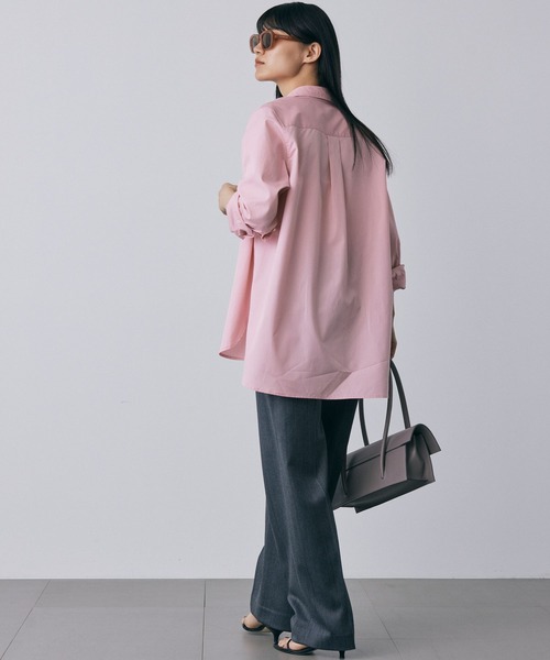 BABYLONE（バビロン）の「ベーシックシャツ（シャツ/ブラウス・レディース・ホワイト/サックスブルー/ベビーピンク・フリー）」の15枚目の写真