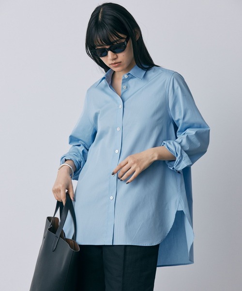 BABYLONE（バビロン）の「ベーシックシャツ（シャツ/ブラウス・レディース・ホワイト/サックスブルー/ベビーピンク・フリー）」の16枚目の写真