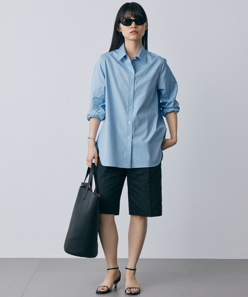 BABYLONE（バビロン）の「ベーシックシャツ（シャツ/ブラウス・レディース・ホワイト/サックスブルー/ベビーピンク・フリー）」の19枚目の写真