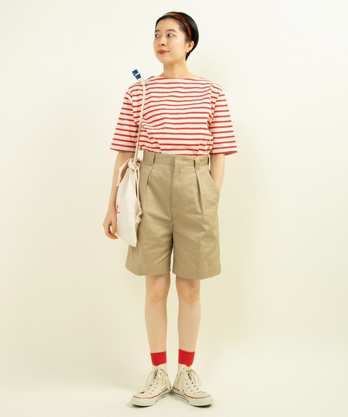 My Fav. CHILD WOMAN（マイファブチャイルドウーマン）の「ヴィンテージチノクロス ショートパンツ（チノパンツ・レディース・ベージュ/ベージュ系その他・36/38）」の18枚目の写真