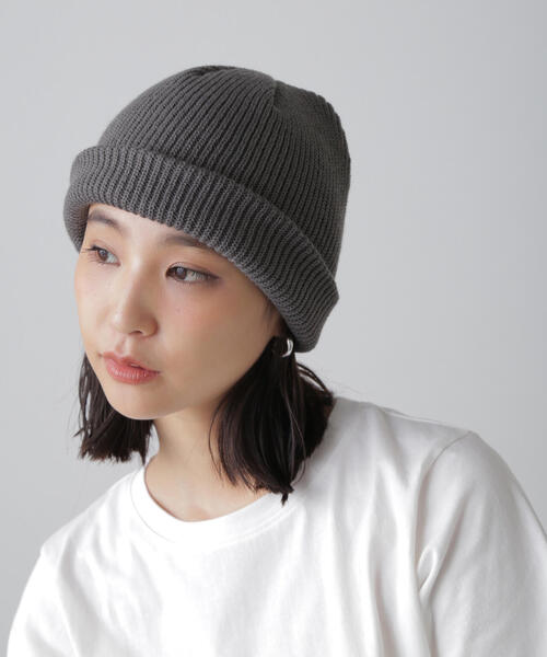 FREE'S MART（フリーズマート）の「カラーワッチ（ニットキャップ/ビーニー・レディース・ブラック/グレー/ホワイト・ﾌﾘ-）」の21枚目の写真