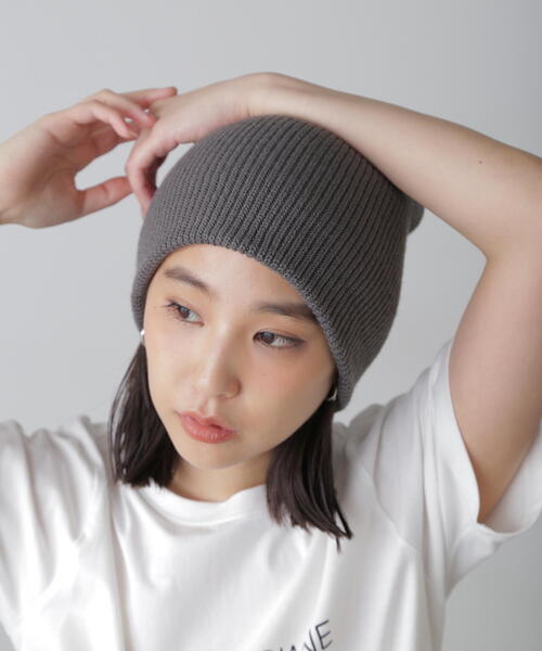FREE'S MART（フリーズマート）の「カラーワッチ（ニットキャップ/ビーニー・レディース・ブラック/グレー/ホワイト・ﾌﾘ-）」の19枚目の写真