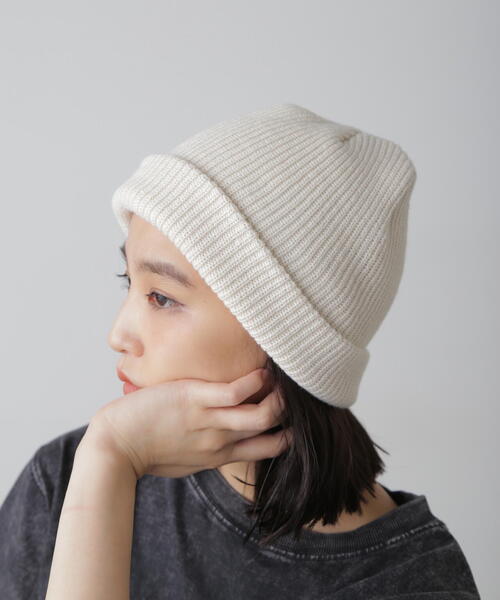 FREE'S MART（フリーズマート）の「カラーワッチ（ニットキャップ/ビーニー・レディース・ブラック/グレー/ホワイト・ﾌﾘ-）」の17枚目の写真