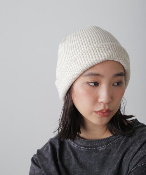 FREE'S MART（フリーズマート）の「カラーワッチ（ニットキャップ/ビーニー・レディース・ブラック/グレー/ホワイト・ﾌﾘ-）」の13枚目の写真