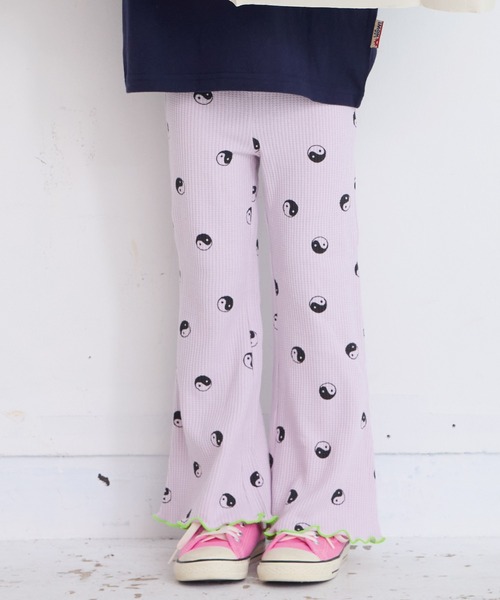 HOGAN RANCH WEAR（ホーガンランチウエア）の「ワッフルメローフレアーパンツ（その他パンツ・キッズ・オフホワイト/ピンク/ライトグレー/ライトブルー/ミント/グリーン/ラベンダー・100/150/140/110/90/120/130/80）」の6枚目の写真