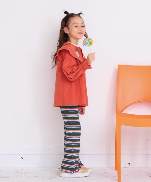 HOGAN RANCH WEAR（ホーガンランチウエア）の「ワッフルメローフレアーパンツ（その他パンツ・キッズ・オフホワイト/ピンク/ライトグレー/ライトブルー/ミント/グリーン/ラベンダー・100/150/140/110/90/120/130/80）」の19枚目の写真