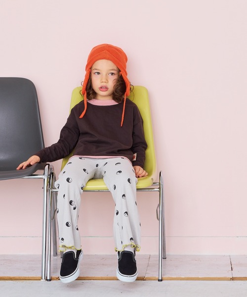 HOGAN RANCH WEAR（ホーガンランチウエア）の「ワッフルメローフレアーパンツ（その他パンツ・キッズ・オフホワイト/ピンク/ライトグレー/ライトブルー/ミント/グリーン/ラベンダー・100/150/140/110/90/120/130/80）」の11枚目の写真