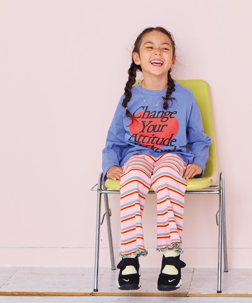 HOGAN RANCH WEAR（ホーガンランチウエア）の「ワッフルメローフレアーパンツ（その他パンツ・キッズ・オフホワイト/ピンク/ライトグレー/ライトブルー/ミント/グリーン/ラベンダー・100/150/140/110/90/120/130/80）」の16枚目の写真