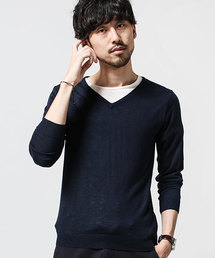 NANO universe | カシミアブレンドVネックニット(ニット/セーター)