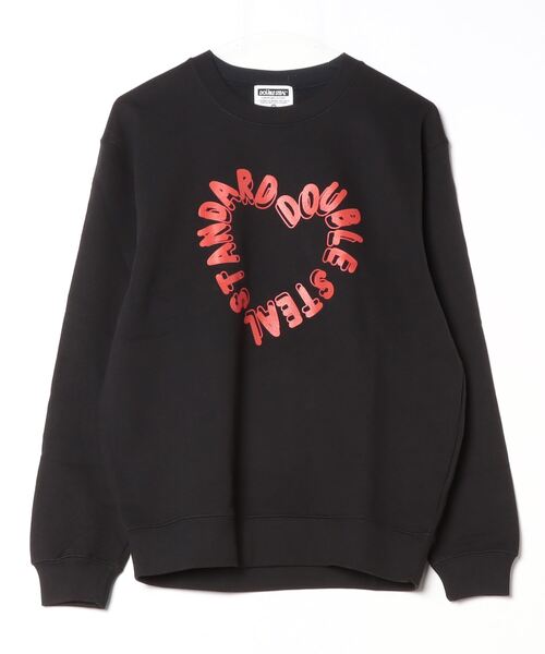 DOUBLE STEAL（ダブルスティール）の「ハートロゴ 裏パイルスウェット（スウェット・メンズ・ライトブルー/杢グレー/ブラック・X-LARGE/LARGE/MEDIUM）」の16枚目の写真