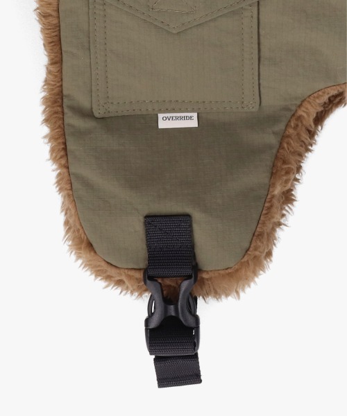 OVERRIDE（オーバーライド）の「OVERRIDE  REN RIP STOP TRAPPER / オーバーライド（ハット・メンズ・ブルー/ブラック/グリーン・60cm）」の15枚目の写真