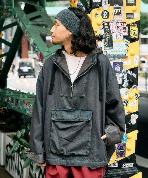 美品 SOUNDS GOOOOD デニムアノラックパーカー オーバーサイズ