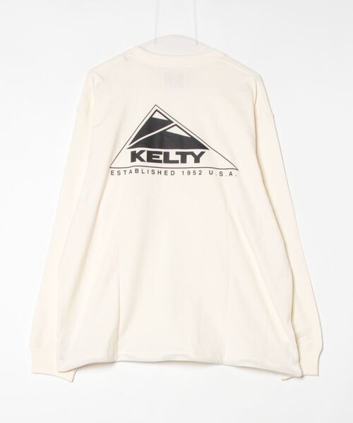 KELTY（ケルティ）の「バックロゴ L/S ティーシャツ（Tシャツ/カットソー・レディース・バーガンディー/アイボリー/ブラック/ヘザーグレー/ダークグリーン/ネイビー・M/L）」の16枚目の写真