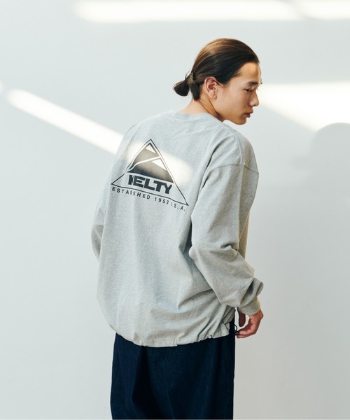 KELTY（ケルティ）の「バックロゴ L/S ティーシャツ（Tシャツ/カットソー・レディース・バーガンディー/アイボリー/ブラック/ヘザーグレー/ダークグリーン/ネイビー・M/L）」の13枚目の写真