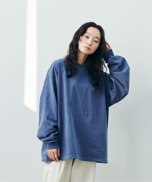 KELTY（ケルティ）の「バックロゴ L/S ティーシャツ（Tシャツ/カットソー・レディース・バーガンディー/アイボリー/ブラック/ヘザーグレー/ダークグリーン/ネイビー・M/L）」の8枚目の写真