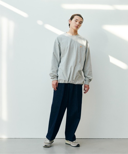 KELTY（ケルティ）の「バックロゴ L/S ティーシャツ（Tシャツ/カットソー・レディース・バーガンディー/アイボリー/ブラック/ヘザーグレー/ダークグリーン/ネイビー・M/L）」の12枚目の写真