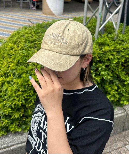 kutir（クティール）の「ヴィンテージキャップ（キャップ・レディース・グリーン/ベージュ/ネイビー/ブラック/ピンク・FREE）」の3枚目の写真