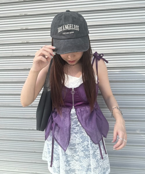 kutir（クティール）の「ヴィンテージキャップ（キャップ・レディース・グリーン/ベージュ/ネイビー/ブラック/ピンク・FREE）」の13枚目の写真