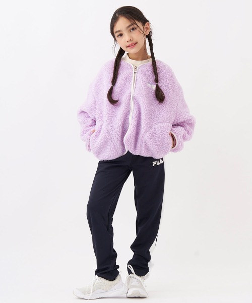 FILA(フィラ)の「シープボアジャケット(その他アウター・キッズ・オフホワイト/ネイビー/ラベンダー・130/140/150/160)」の22枚目の写真