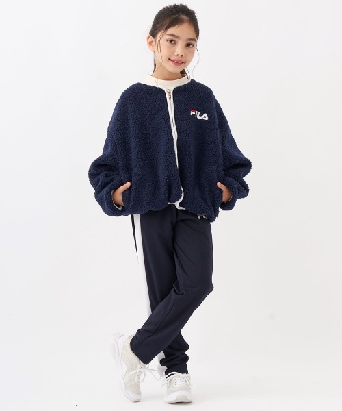 FILA(フィラ)の「シープボアジャケット(その他アウター・キッズ・オフホワイト/ネイビー/ラベンダー・130/140/150/160)」の13枚目の写真