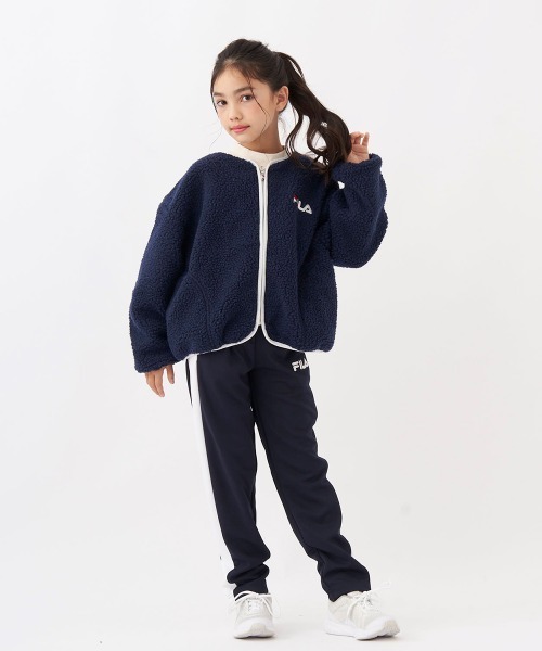 FILA(フィラ)の「シープボアジャケット(その他アウター・キッズ・オフホワイト/ネイビー/ラベンダー・130/140/150/160)」の14枚目の写真