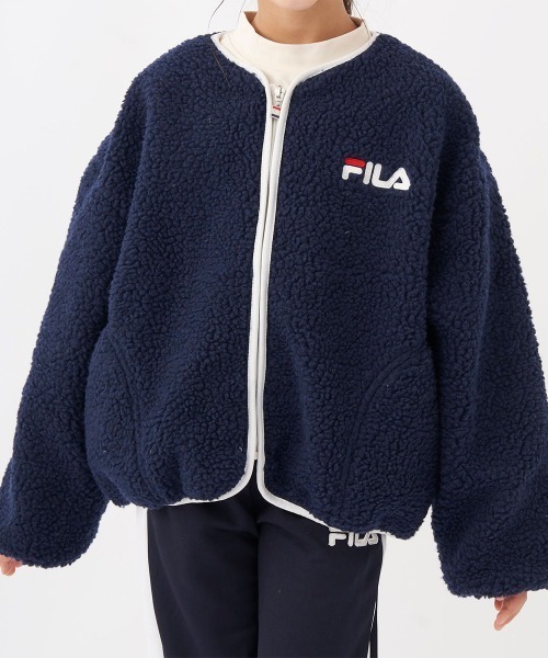 FILA(フィラ)の「シープボアジャケット(その他アウター・キッズ・オフホワイト/ネイビー/ラベンダー・130/140/150/160)」の17枚目の写真