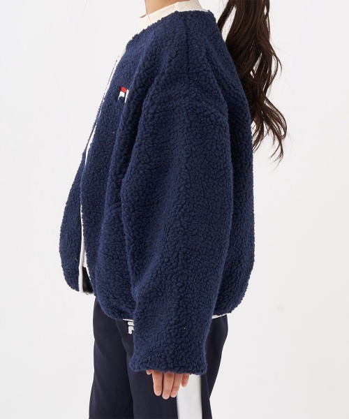 FILA(フィラ)の「シープボアジャケット(その他アウター・キッズ・オフホワイト/ネイビー/ラベンダー・130/140/150/160)」の18枚目の写真