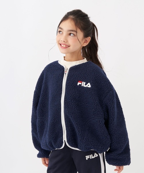 FILA(フィラ)の「シープボアジャケット(その他アウター・キッズ・オフホワイト/ネイビー/ラベンダー・130/140/150/160)」の15枚目の写真