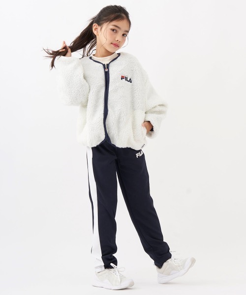 FILA(フィラ)の「シープボアジャケット(その他アウター・キッズ・オフホワイト/ネイビー/ラベンダー・130/140/150/160)」の6枚目の写真