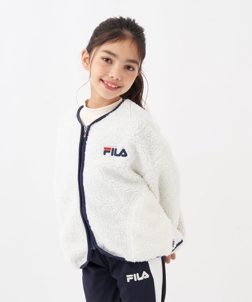 FILA(フィラ)の「シープボアジャケット(その他アウター・キッズ・オフホワイト/ネイビー/ラベンダー・130/140/150/160)」の7枚目の写真