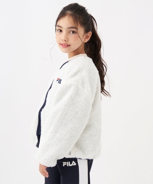 FILA(フィラ)の「シープボアジャケット(その他アウター・キッズ・オフホワイト/ネイビー/ラベンダー・130/140/150/160)」の8枚目の写真