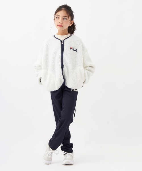 FILA(フィラ)の「シープボアジャケット(その他アウター・キッズ・オフホワイト/ネイビー/ラベンダー・130/140/150/160)」の4枚目の写真