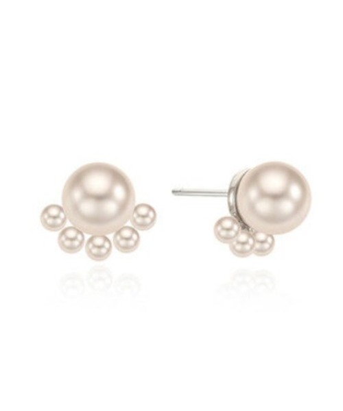 VINTAGE HOLLYWOOD☆texture pearl flower earrings ピアス ○Pearl Flower Earrings（ピアス（両耳用））｜VINTAGE