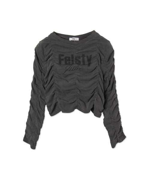 WEGO(ウィゴー)の「WEGO/ヴィンテージライクシャーリングトップス(Tシャツ/カットソー・レディース・スミクロ/ワイン・FREE)」の15枚目の写真