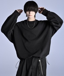 セール❗渋谷109❗ONE SPO❗ ホワイト&ブラック　肩出しジッパートップス Angle Separate Wide Shoulder Big T-Shirt - Black – LÝFT
