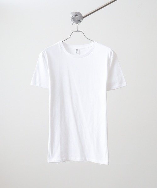 TRUSS(トラス)の「TRUSS スリムフィットTシャツ(Tシャツ/カットソー・レディース・ヘザーグレー/オフホワイト/オートミール/イエロー/ピンク/ブルー/ブルー系/ネイビー/グリーン/ホワイト/ブラック/レッド/ケリーグリーン/カリビアンブルー/パープル/ピンク系・XS/S/M/L/XL)」の2枚目の写真