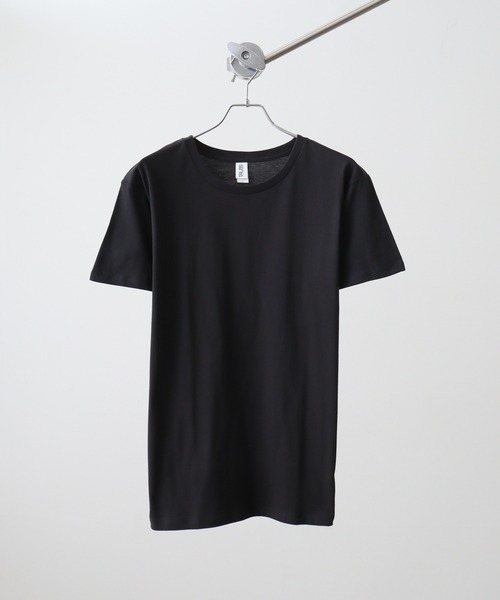 TRUSS(トラス)の「TRUSS スリムフィットTシャツ(Tシャツ/カットソー・レディース・ヘザーグレー/オフホワイト/オートミール/イエロー/ピンク/ブルー/ブルー系/ネイビー/グリーン/ホワイト/ブラック/レッド/ケリーグリーン/カリビアンブルー/パープル/ピンク系・XS/S/M/L/XL)」の3枚目の写真