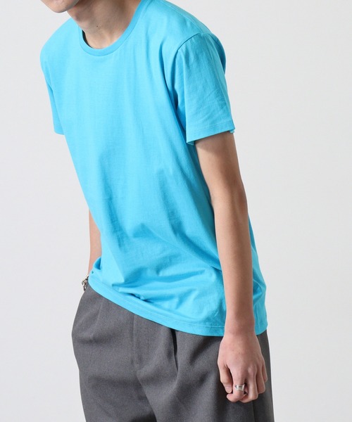 TRUSS(トラス)の「TRUSS スリムフィットTシャツ(Tシャツ/カットソー・レディース・ヘザーグレー/オフホワイト/オートミール/イエロー/ピンク/ブルー/ブルー系/ネイビー/グリーン/ホワイト/ブラック/レッド/ケリーグリーン/カリビアンブルー/パープル/ピンク系・XS/S/M/L/XL)」の17枚目の写真