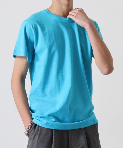 TRUSS(トラス)の「TRUSS スリムフィットTシャツ(Tシャツ/カットソー・レディース・ヘザーグレー/オフホワイト/オートミール/イエロー/ピンク/ブルー/ブルー系/ネイビー/グリーン/ホワイト/ブラック/レッド/ケリーグリーン/カリビアンブルー/パープル/ピンク系・XS/S/M/L/XL)」の19枚目の写真