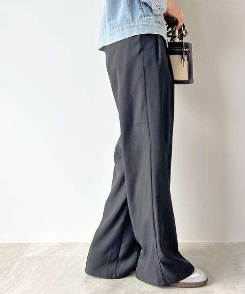 STELLA FISH(ステラフィッシュ)の「Twill Tuck Wide Pants(スラックス・レディース・ブラック/グレー・FREE)」の13枚目の写真