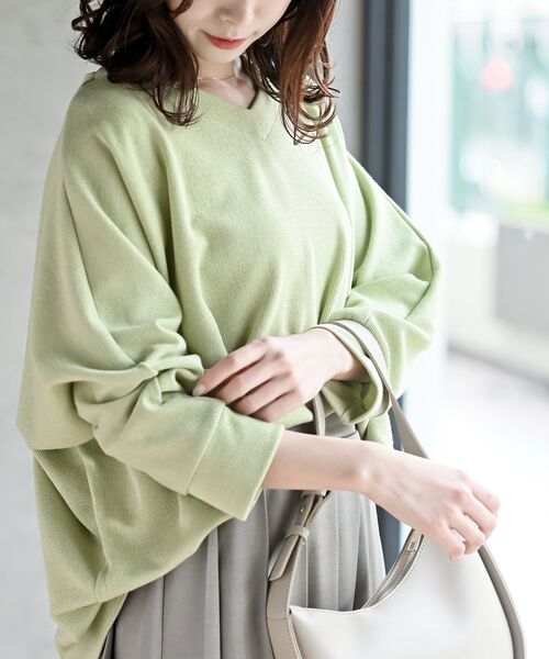 rps（アールピーエス）の「ラメサカリバ裾タックプルオーバー（その他トップス・レディース・ブラック/オフホワイト/杢グレー/グリーン/ブラウン・フリー）」の5枚目の写真