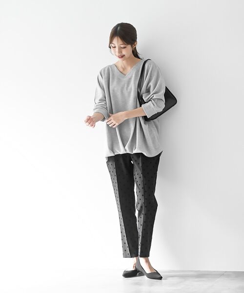 rps（アールピーエス）の「ラメサカリバ裾タックプルオーバー（その他トップス・レディース・ブラック/オフホワイト/杢グレー/グリーン/ブラウン・フリー）」の16枚目の写真