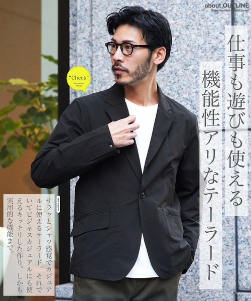 jiggys shop(ジギーズショップ)の「撥水テーラードジャケット(テーラードジャケット・メンズ・チャコールグレー/ブラック/ベージュ・MEDIUM/LARGE/X-LARGE/SMALL)」の14枚目の写真