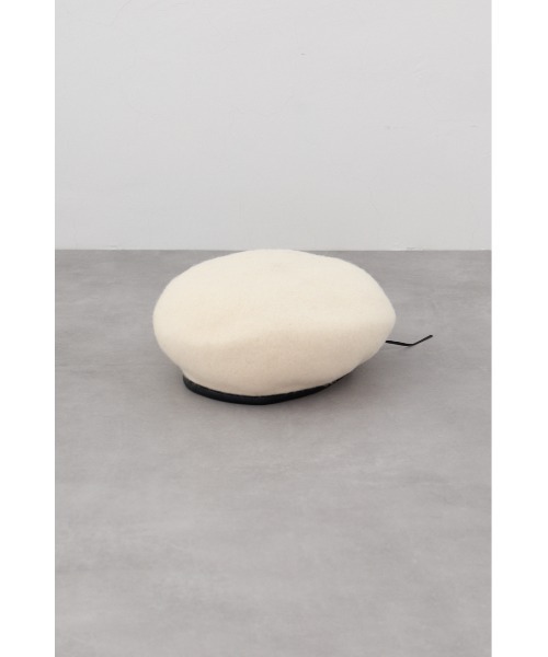 AZUL by moussy（アズールバイマウジー）の「バスクベレー（ハンチング/ベレー帽・レディース・グレー/アイボリー/ブラック・FREE）」の5枚目の写真