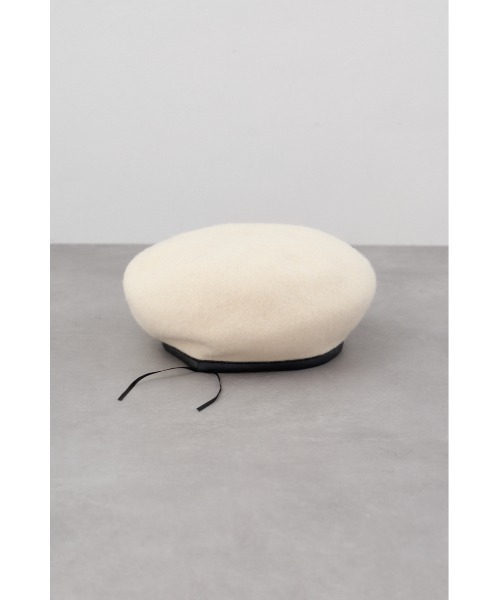 AZUL by moussy（アズールバイマウジー）の「バスクベレー（ハンチング/ベレー帽・レディース・グレー/アイボリー/ブラック・FREE）」の8枚目の写真