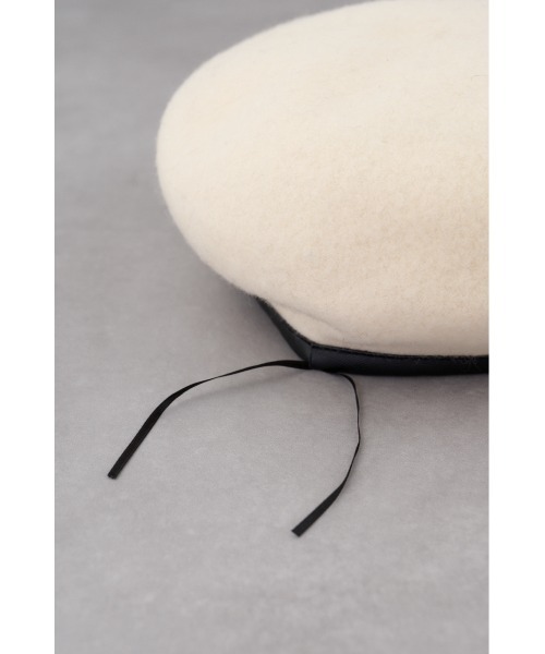 AZUL by moussy（アズールバイマウジー）の「バスクベレー（ハンチング/ベレー帽・レディース・グレー/アイボリー/ブラック・FREE）」の10枚目の写真