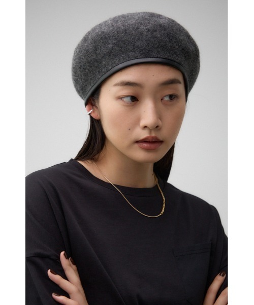 AZUL by moussy（アズールバイマウジー）の「バスクベレー（ハンチング/ベレー帽・レディース・グレー/アイボリー/ブラック・FREE）」の20枚目の写真